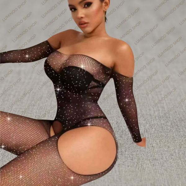 بادی فیشنت زنبوری نگین‌دار مدل لاوینا