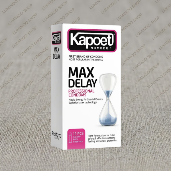 کاندوم فوق تاخیری و نازک کاپوت مدل Max Delay بسته ۱۲ عددی