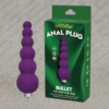 بات پلاگ ویبره‌دار سیلیکونی WD Toys Bullet | خرید آنال پلاگ ویبره